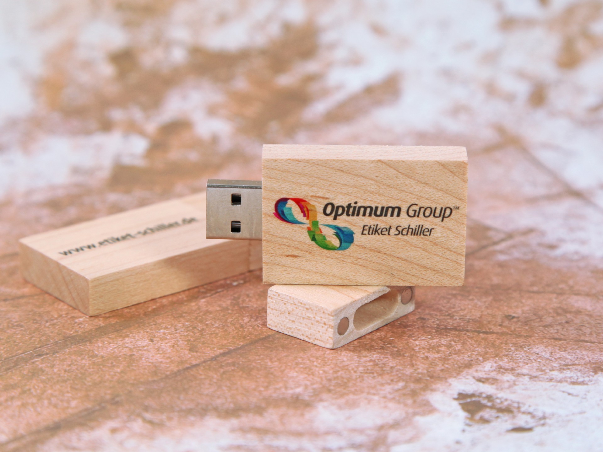 usb stick holz business natur digitaldruck kreativ öko