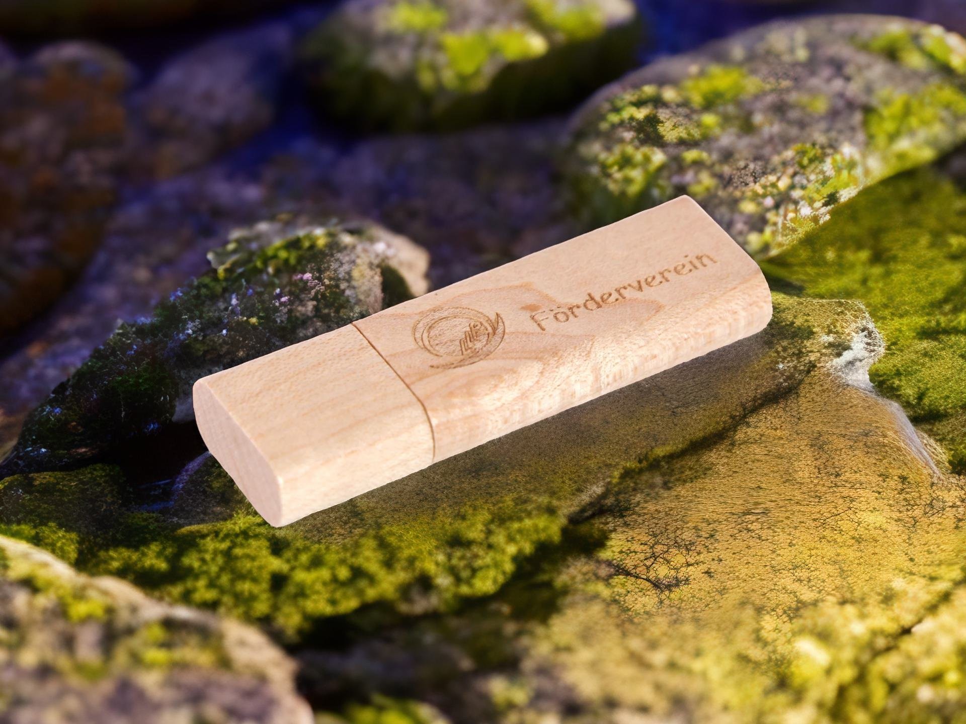 usb stick holz natur kreativ gravur