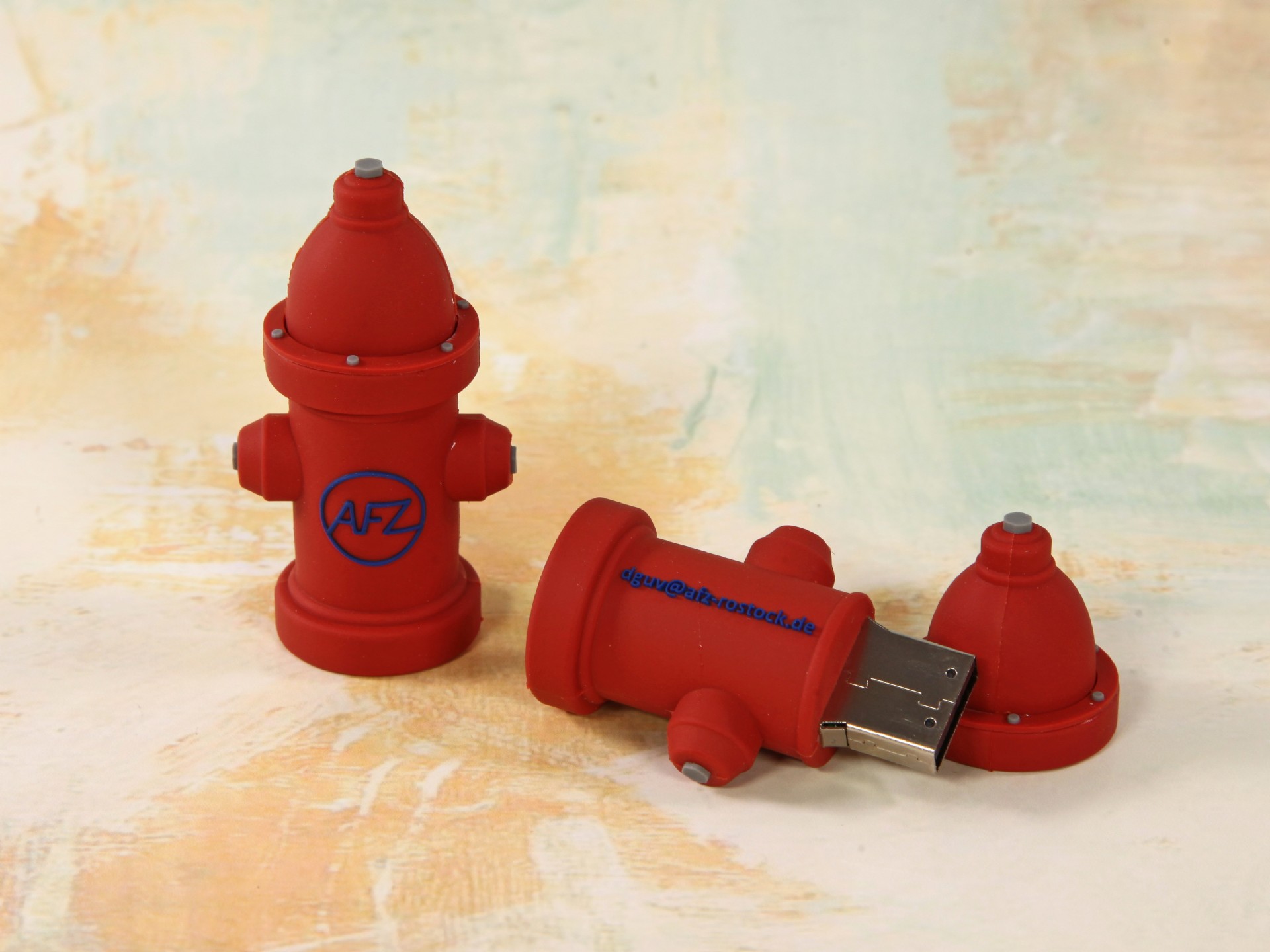 usb stick hydrant feuerlöscher wasserentnahme krativ