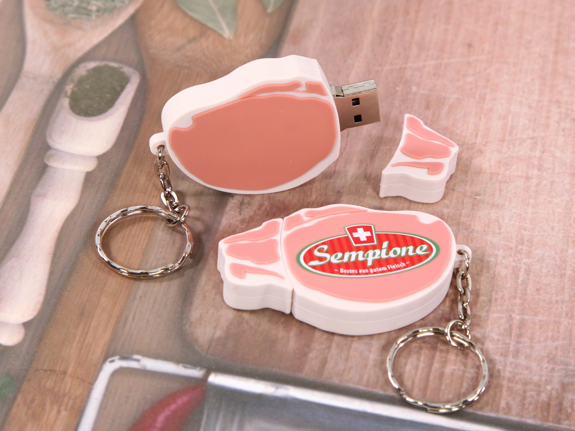 usb stick kottelet fleisch kreativ sonderform werbung