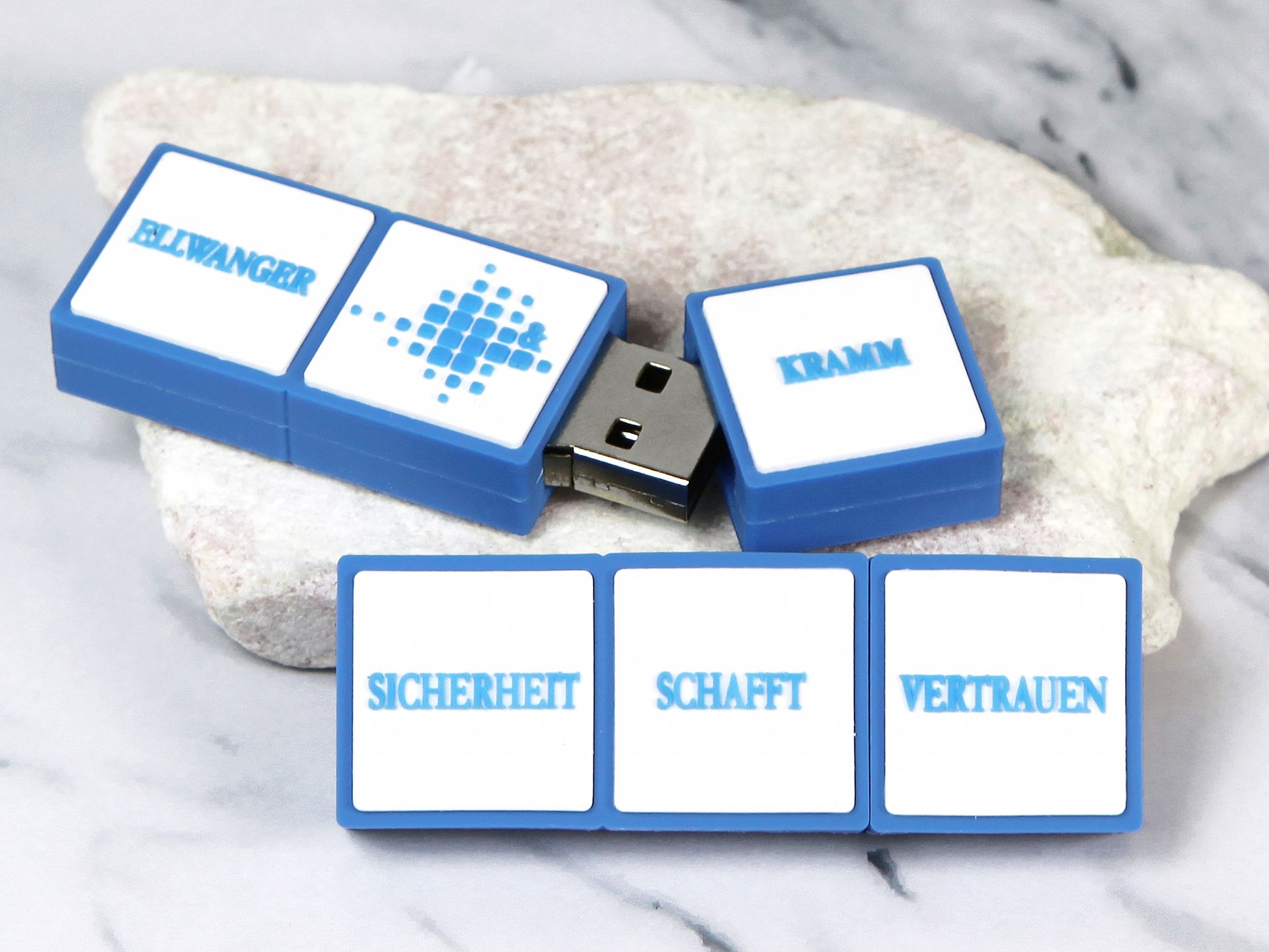 usb stick logo rechteckig individuell werbung