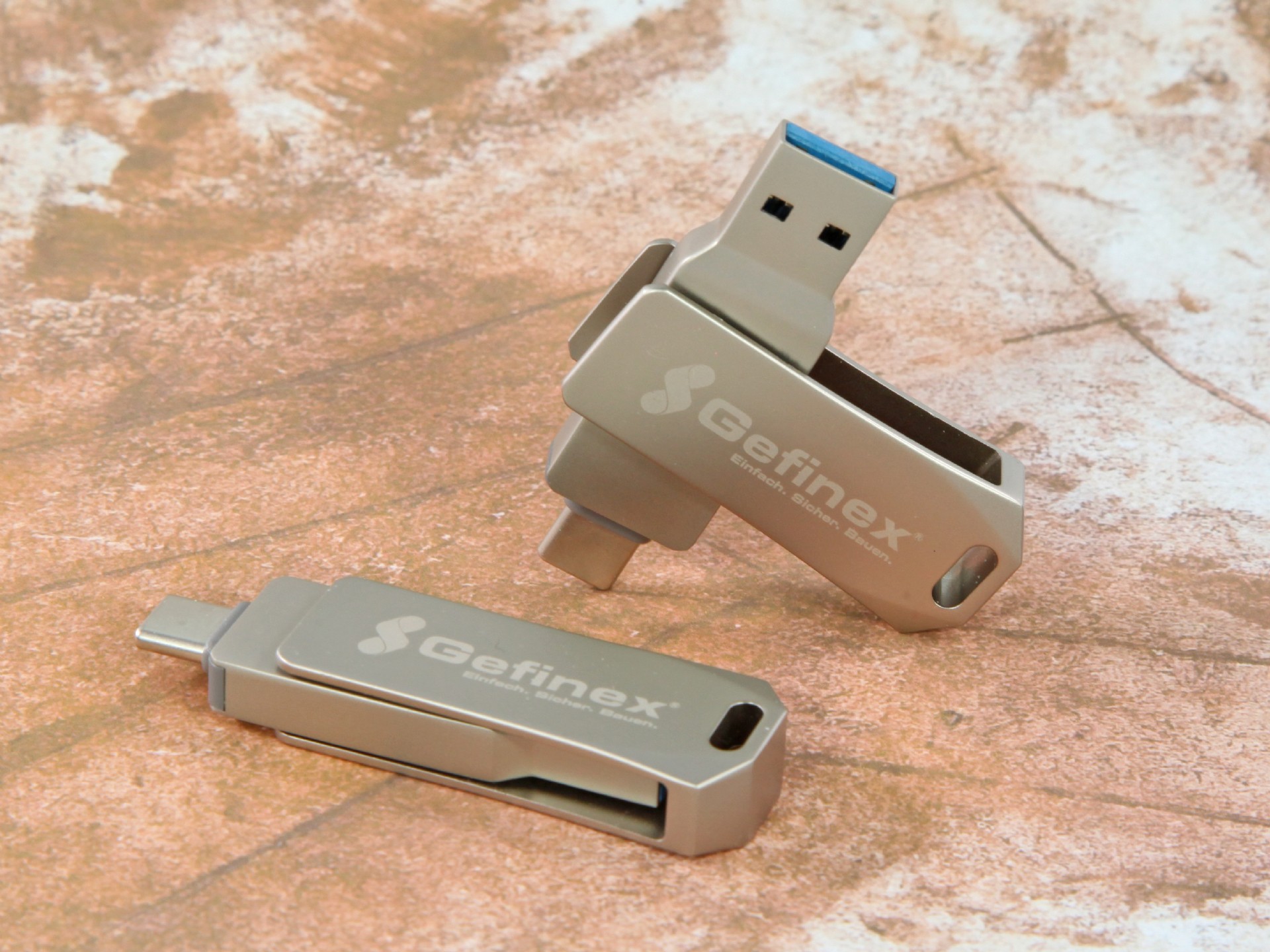 usb stick metaldrive pro duom krativ metall modern gravur