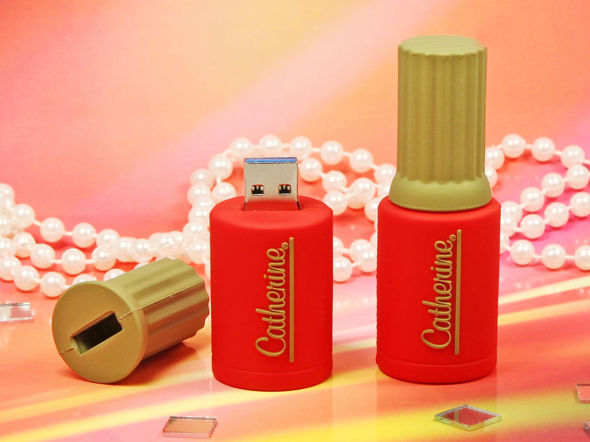 usb stick nagellack farbe kosmetik logo werbung