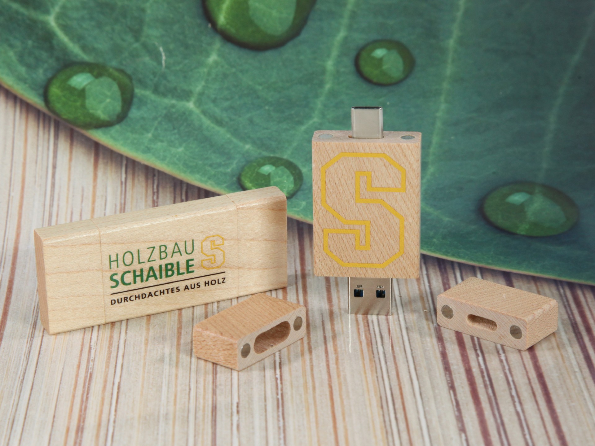 usb stick natureblock holzbau