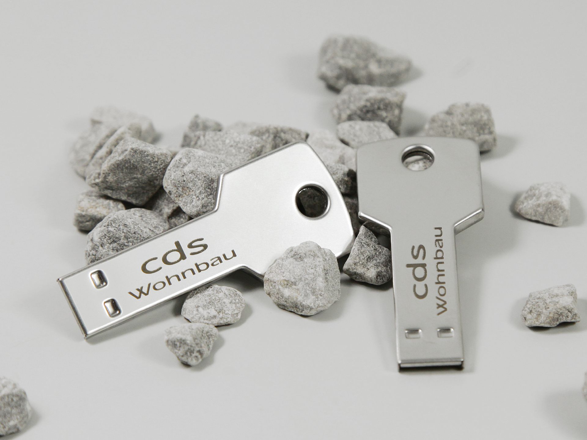 usb stick schluessel silber key werbeartikel