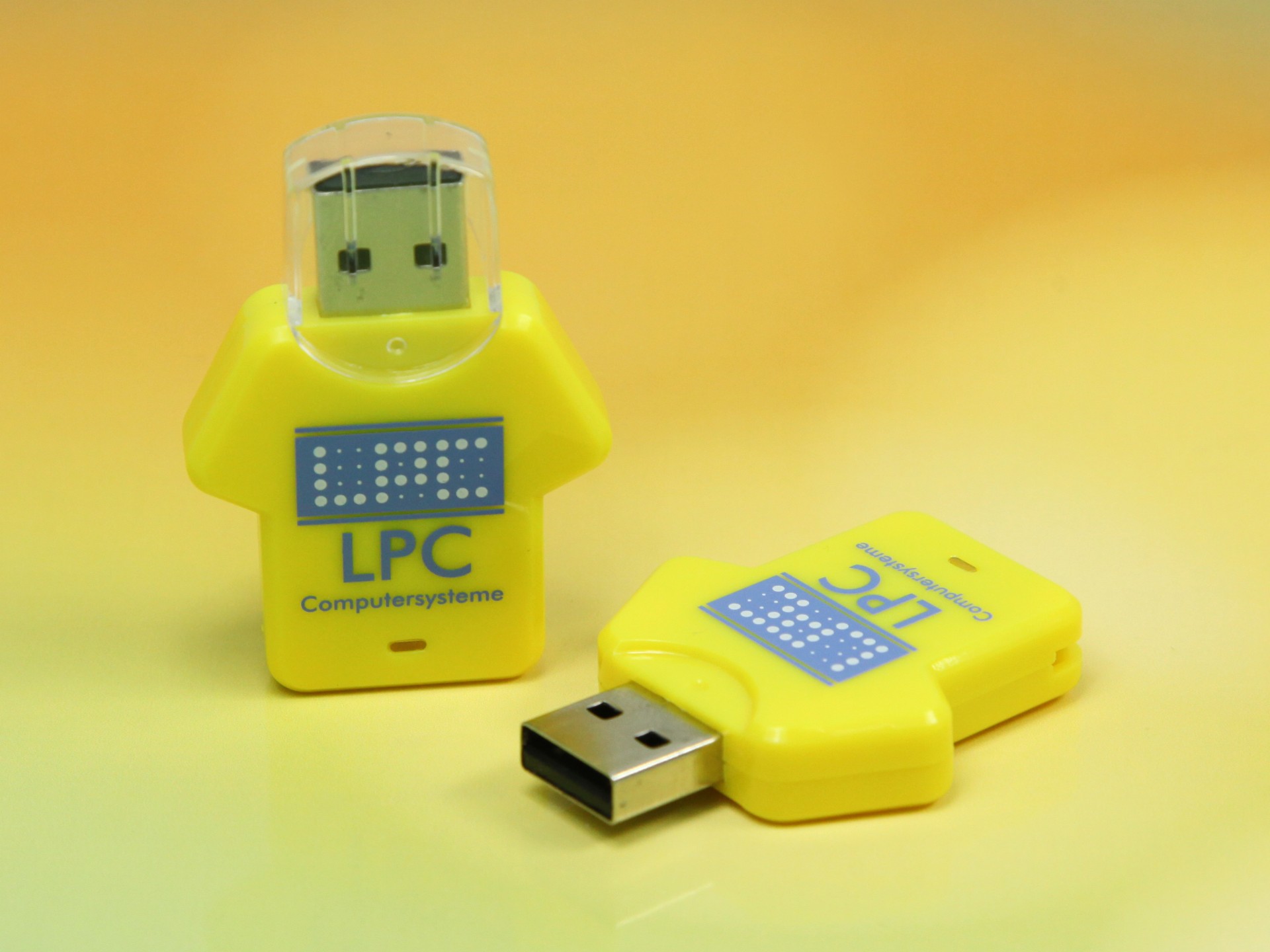 usb stick shirt trikot gelb creativ