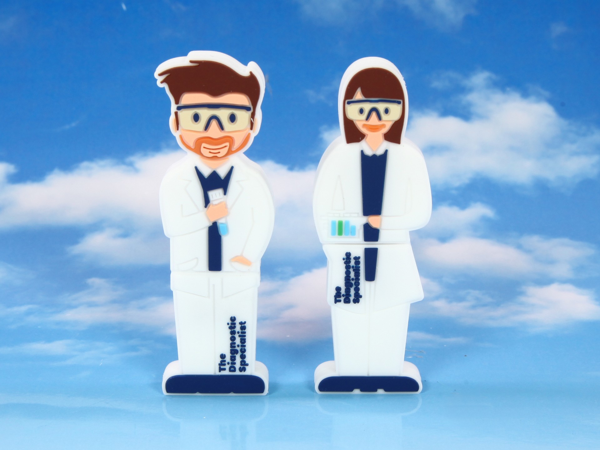 usb stick sonderform figur mann frau labor firma