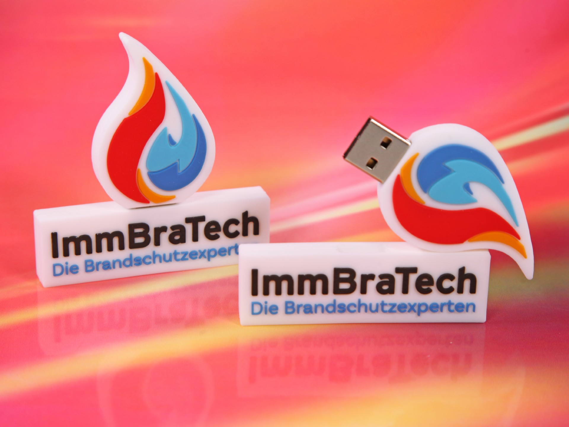 usb stick sonderform flamme logo 3d kreativ