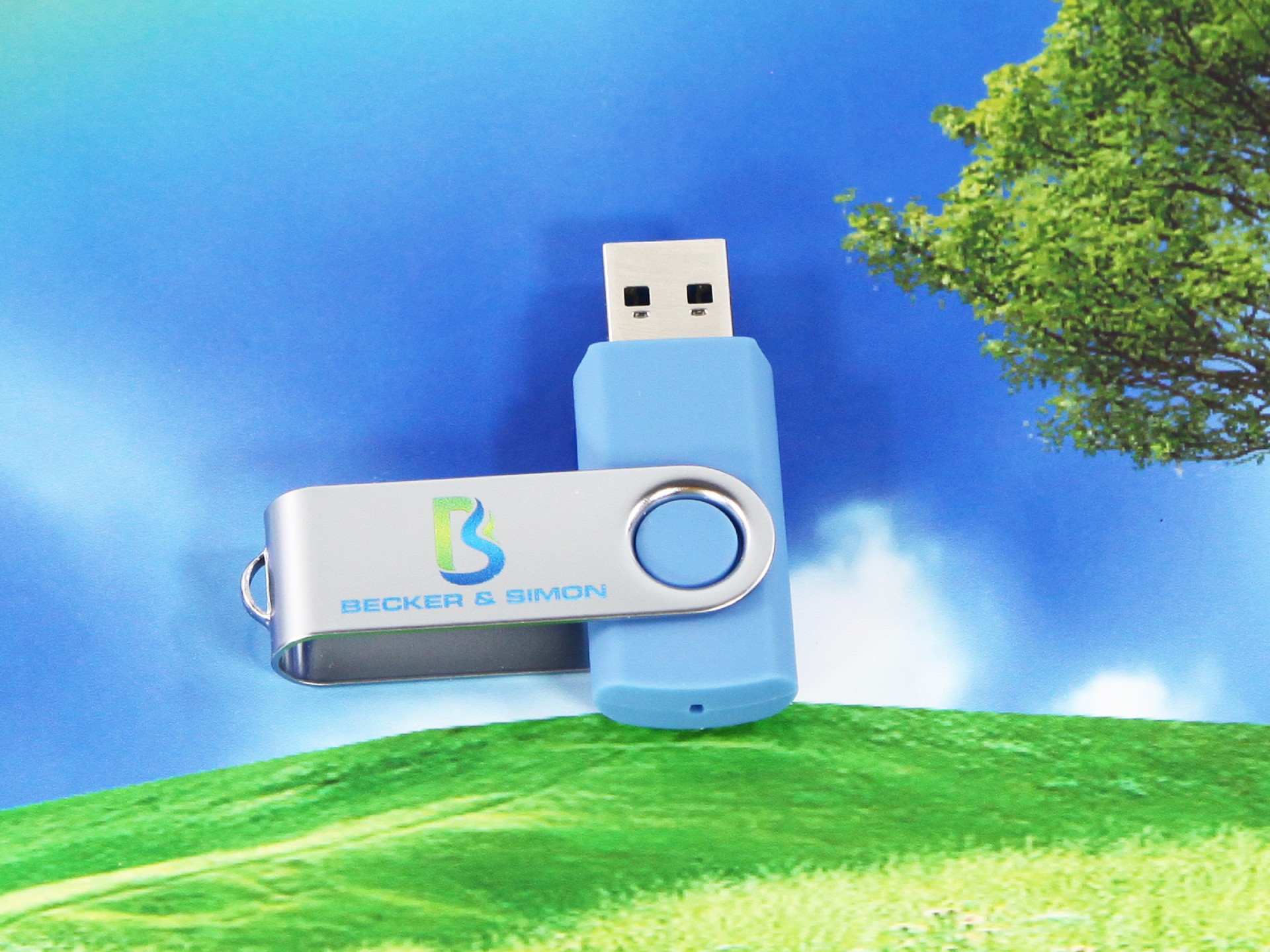 usb stick twister logo digitaldruck farbverlauf