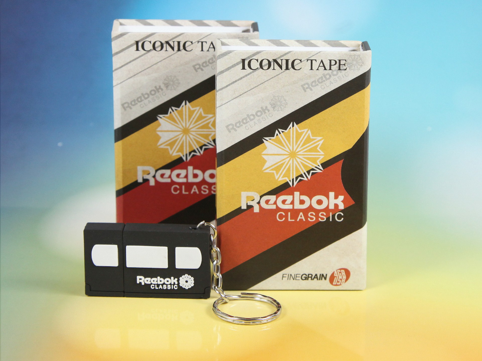 usb video cassette mit schluesselring geschenkbox