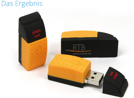 Ergebnis des RTB-Tasters als USB-Stick